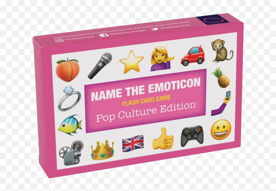 Name The Emoticon - Pop Culture Edition Card Game Circle Touch In The Night Emoji,Diamond Emoticon