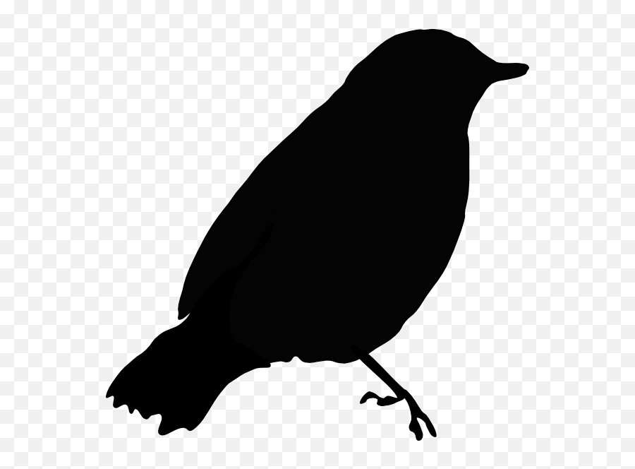 Elegant Bird Silhouette Clipart Kid - Bird Clipart Black Emoji,Black Bird Emoji