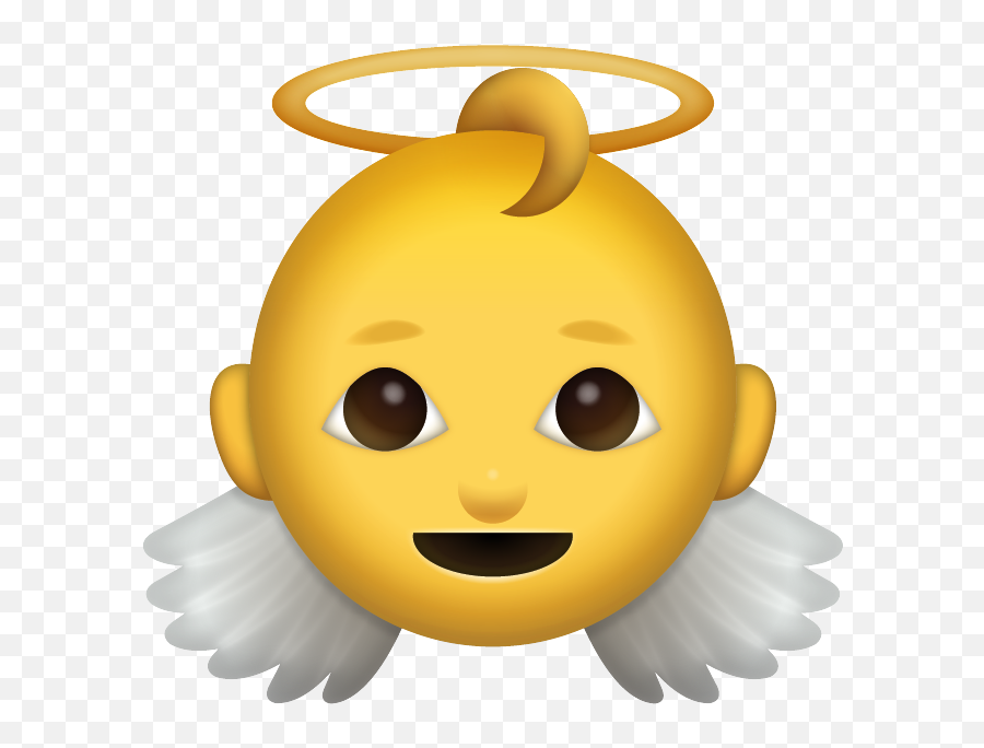 Angel Emoji Clipart - Baby Angel Emoji Png,Idk Emoji