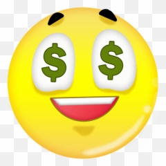Free Money Eyes Cliparts Download Art - Emoji Black Background