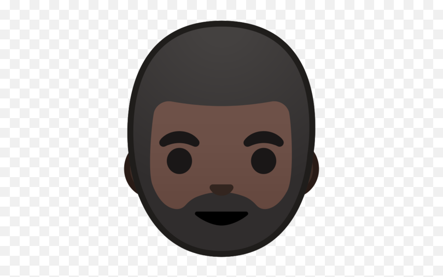 Dark Skin Tone Beard Emoji - Hombre Con Barba Tono De Piel Oscuro Emoji Persona Barbuda Corazon En El Ojo,Emoji With Beard