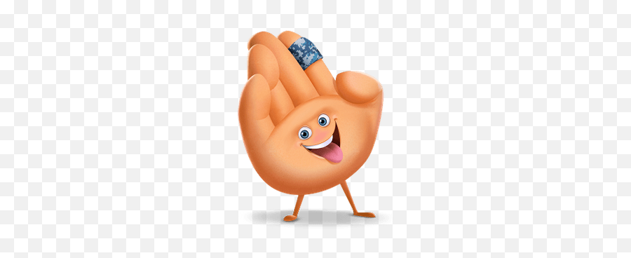 Gene Emoji Movie Character Transparent Png - High Five Emoji Movie,Gene Emoji