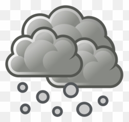 Weather - Transparent Background Rainy Cloud Clipart Emoji