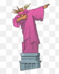 Liberty Pink Myedit - Statue Of Liberty Animation Emoji,Liberty Emoji