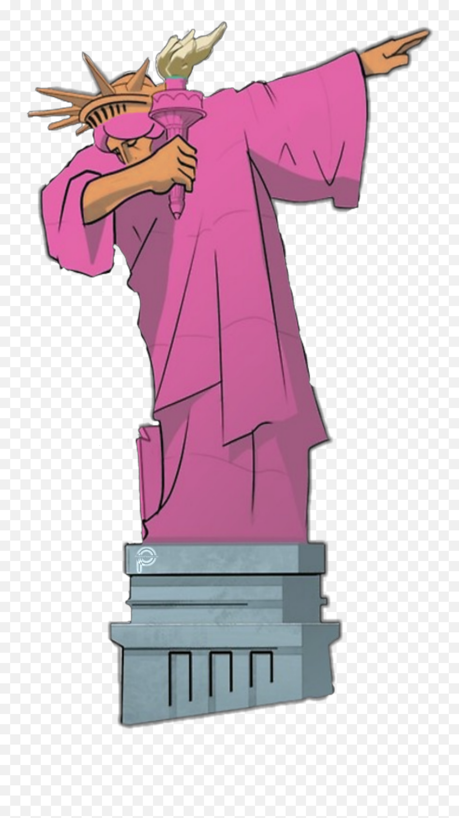 Liberty Pink Myedit - Statue Of Liberty Animation Emoji,Liberty Emoji