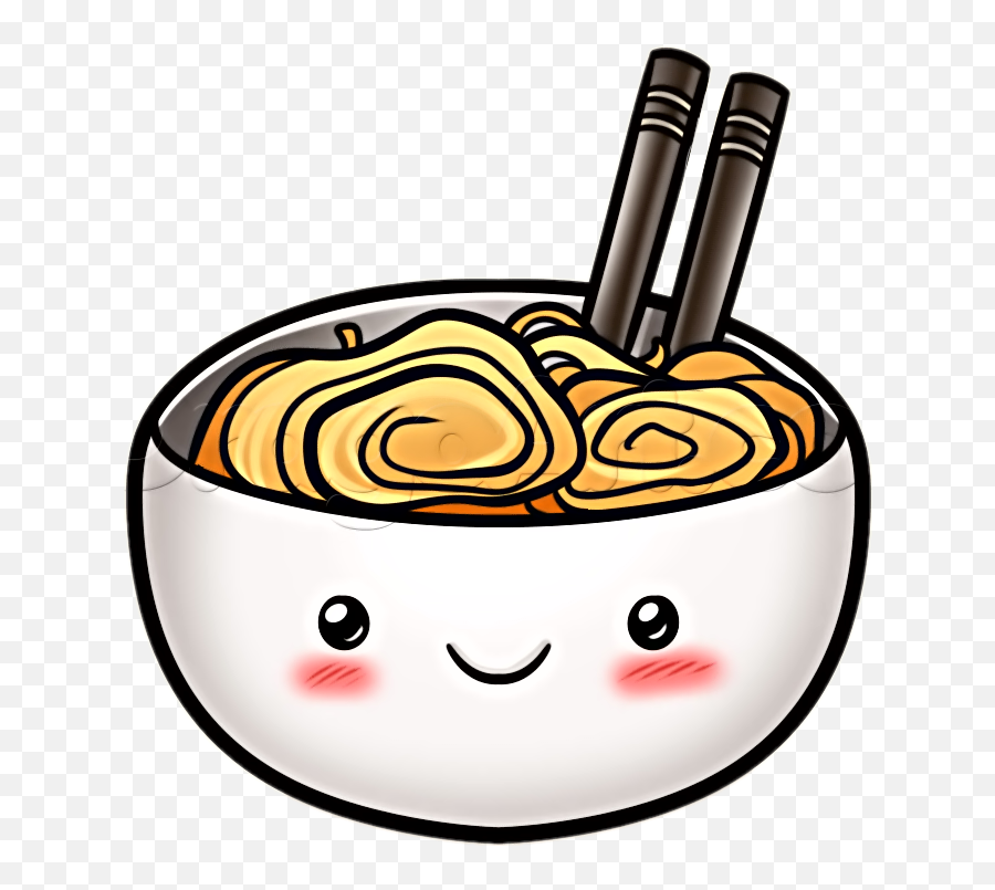 Scnoodles Sticker - Drawing Of Noodles Cute Emoji,T_t Emoji