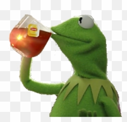 Kermit Kermitmeme Meme Green Stickers - Spill The Tea Emoji