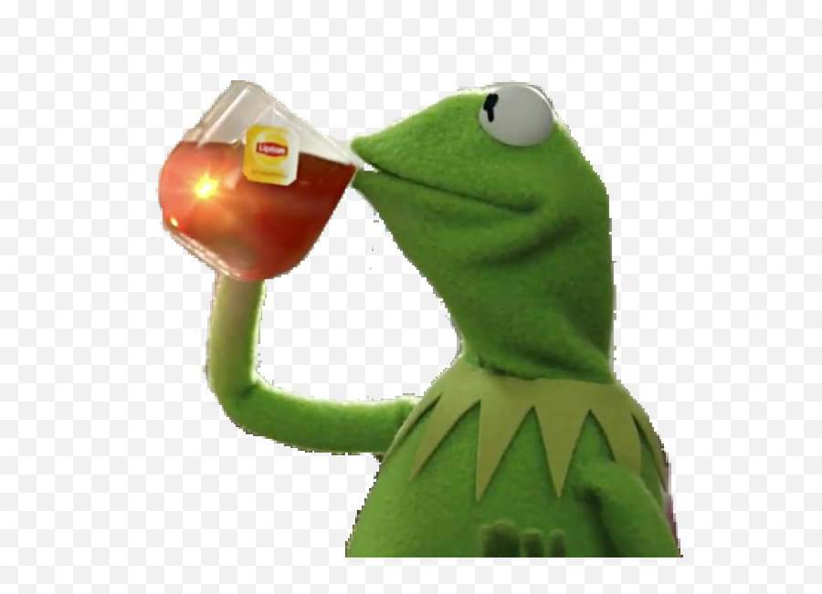 Kermit Kermitmeme Meme Green Stickers - Spill The Tea Kermit Emoji,Frog Drinking Tea Emoji