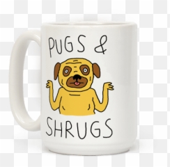 Dog Pugs Coffee Mugs - Possum Emoji