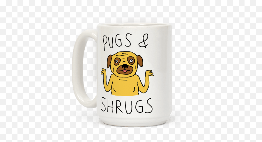 Dog Pugs Coffee Mugs - Possum Coffee Emoji,Snorting Emoji