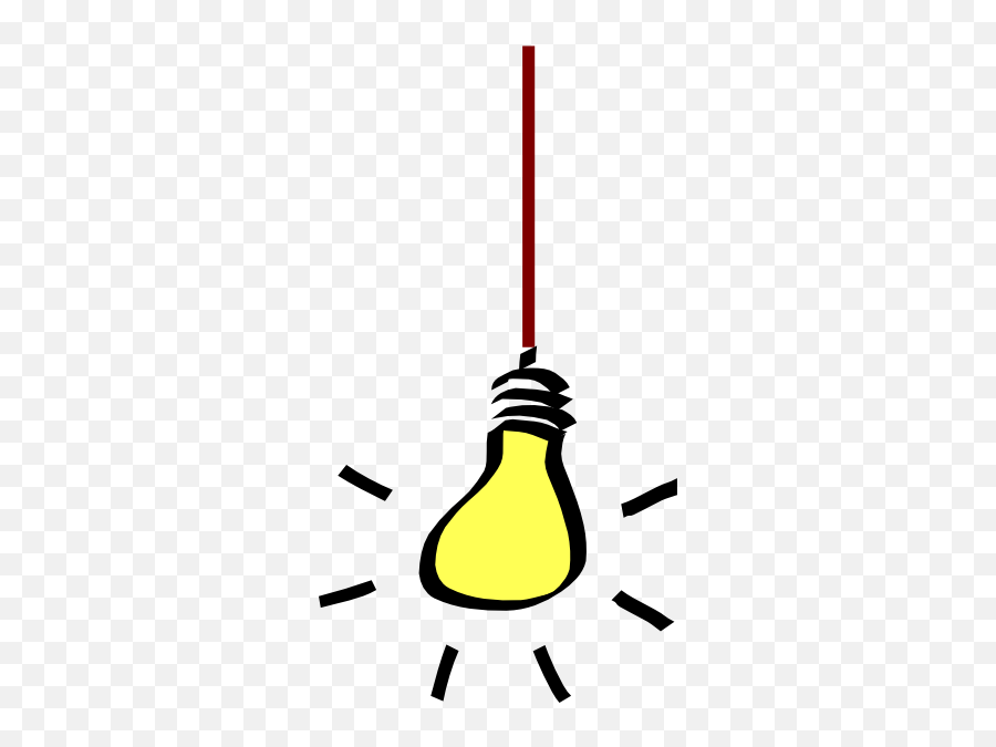Light Bulb Free Lightbulb Clipart 2 - Light Bulb Clip Art Hanging Emoji,Lightbulb Emoticon