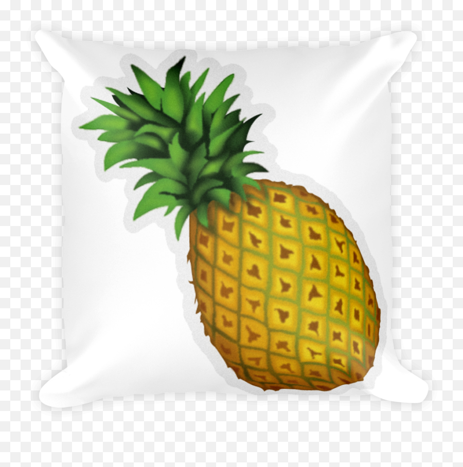 Emoji Pillow - Pineapple Piña Emoji Whatsapp Full Size Pineapple Emoji Png,Pillow Emoji