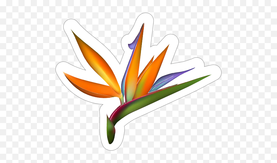 Sweet Bird Of Paradise Flower Sticker - Bird Of Paradise Sticker Emoji,Floral Emoji