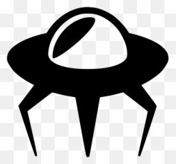 Alien Spaceship Comments - Icon Clipart Full Size Png Emoji