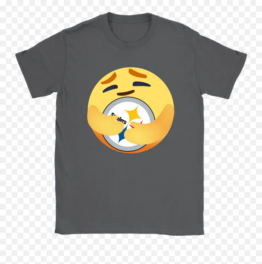 Love The Pittsburgh Steelers Love Hug Facebook Care Emoji Nfl Shirts - Stephen King Shirts,Tiger Emoji
