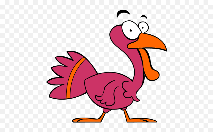 Cartoon Turkey Meat Document Beak Bird For Thanksgiving - Animal Figure Emoji,Bird Emoticon