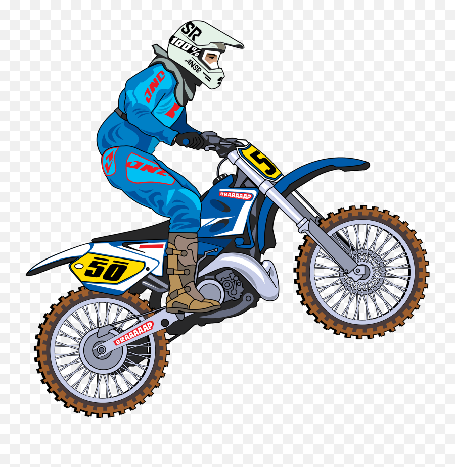 Motocross Clipart - Dirt Bike Clipart Free Emoji,Biker Emoji