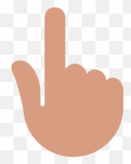 Twemoji 1f446 - Vector Graphics