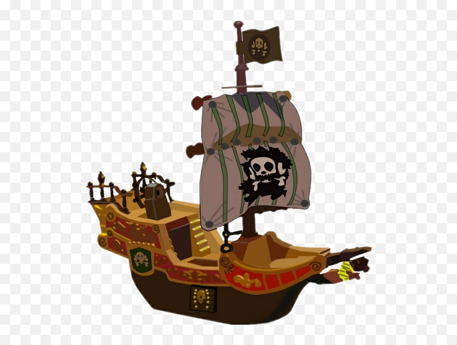 Pirate Ship Sticker - Cartoon Pirate Ship 3d Emoji,Pirate Ship Emoji