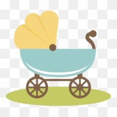 Transparent Baby Carriage Clipart - Stroller Emoji