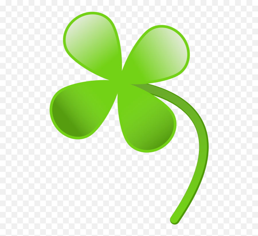Clover - Lucky Clover Clipart Emoji,Four Leaf Clover Emoji