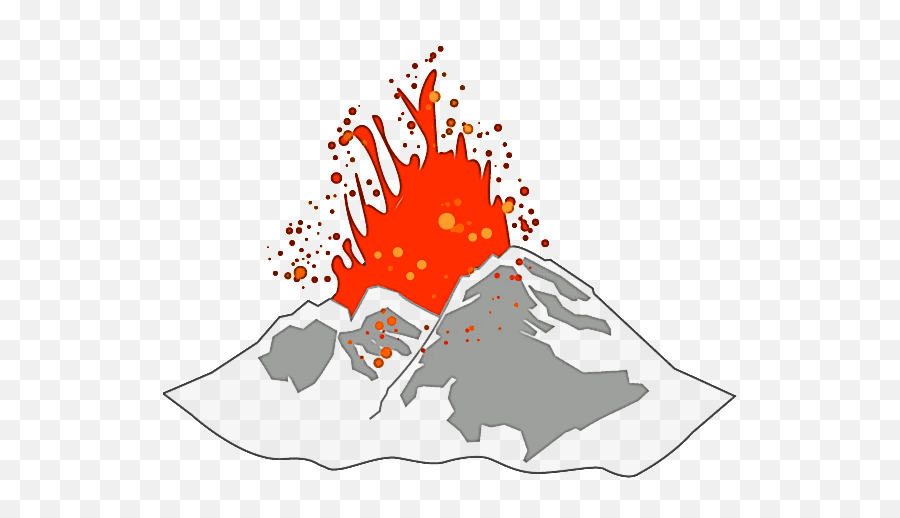 Volcano Clipart Transparent - Volcano Transparent Background Emoji,Volcano Emoji