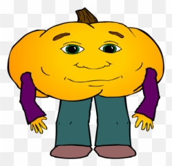 Hungry Clipart Face - Pumpkin Man I Very Emoji