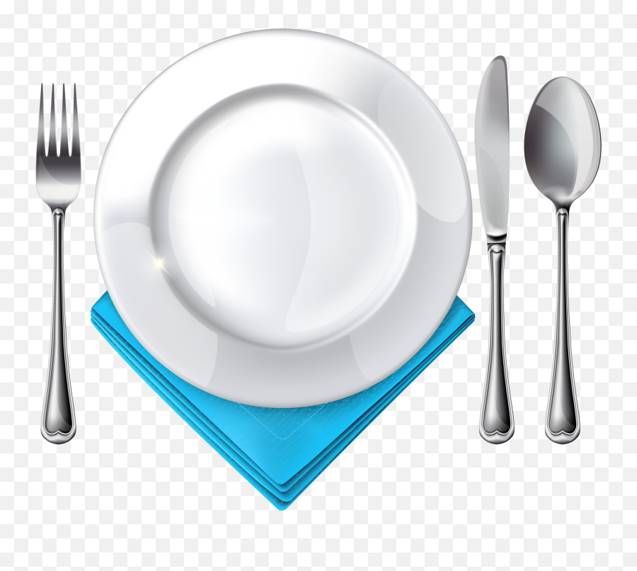 Plate Emoji Transparent Png Clipart - Spoon And Fork And Plate,Fruit Knife Emoji