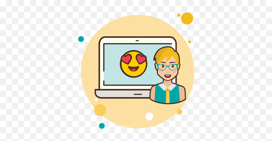 Laptop In Love Emoji Icon - Free Download Png And Vector Icon,Love Emoji