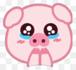 Lovely Pig Emoji - Whatsapp Domestic Pig,Pig Emoji