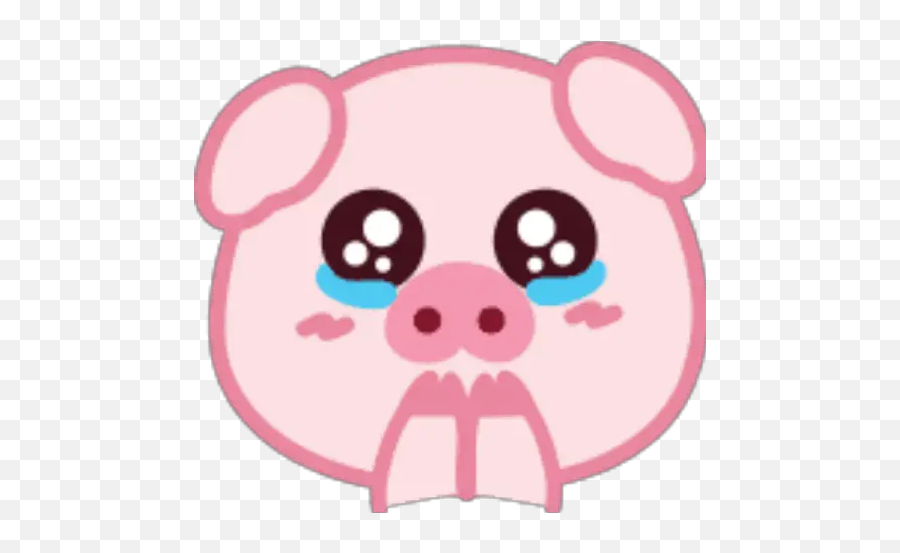 Lovely Pig Emoji - Whatsapp Domestic Pig,Pig Emoji