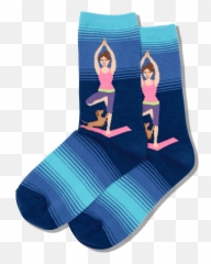 Womenu0027s Yoga Girl Crew Socks u2013 HOTSOX - Emoji