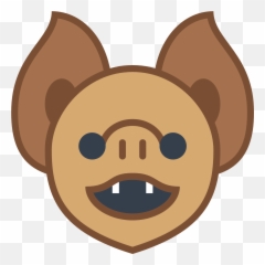 Clipart Face Bat Clipart Face Bat Transparent Free For - Bat Face Clipart Emoji,Bat Emoticon