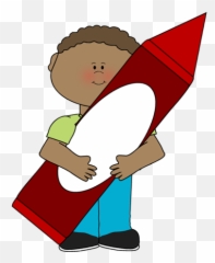 Red Crayon Clipart U0026 Look At Clip Art Images - Clipartlook Kid With Crayon Clipart Emoji,Crayon Emoji