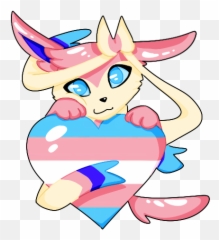 We Have A Discord Server Sylveon - Sylveon Trans Emoji,Punching Emoji