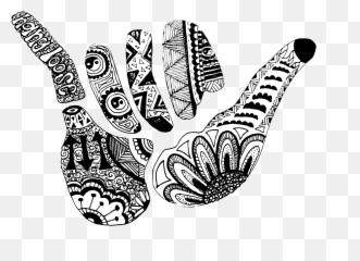 Hang Loose Hand Tattoo - Hang Loose Mandala Emoji,Shaka Emoji Iphone