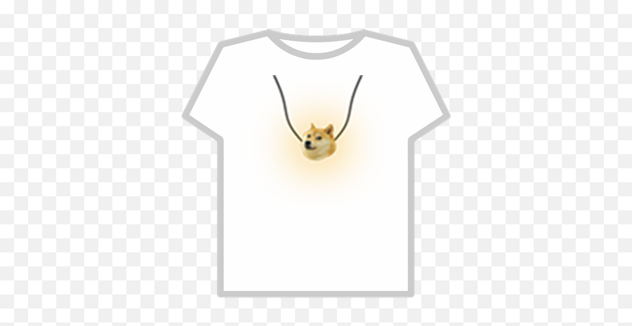 Glowing Doge Necklace - Roblox T Shirt Six Pack Roblox Emoji,Belly Laugh Emoji