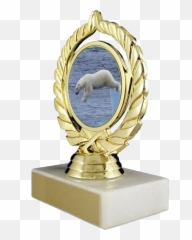 Polar Bear Logo Trophy On Marble - Emoji