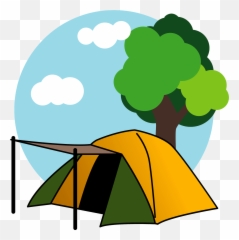 Camp Tent Clipart - Emoji
