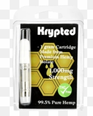 Krypted Cbd Isolate Vape Cartridge - Cosmetics Emoji