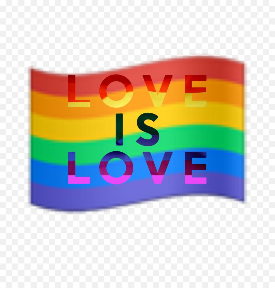 Pride Lgbt Flag Love Is Love Sticker - Vertical Emoji,No Lgbt Emoji