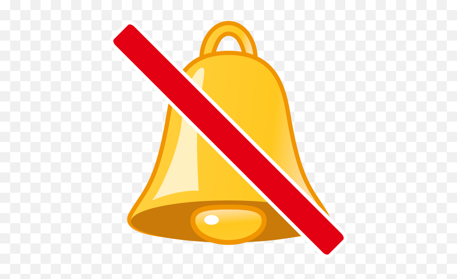 Bell With Cancellation Stroke Id 981 Emojicouk - No Bell Emoji,Stroke Emoji