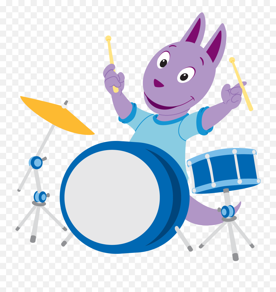 Drums Clipart Purple - Backyardigans Drum Transparent Backyardigans Playing Musical Instruments Emoji,Drummer Emoji