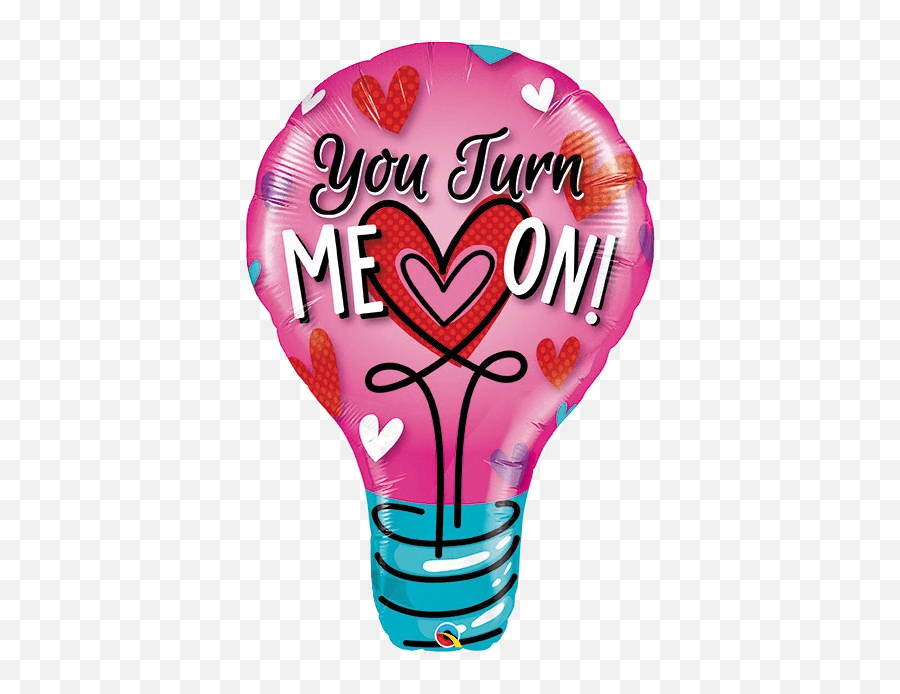 You Turn Me On Giant 40 Lightbulb Balloon - You Turn Me On Gifs Emoji,Lightbulb Emoji