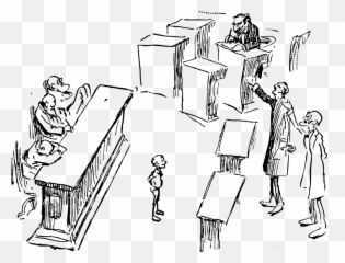 Court Jury Debate Lawyer Legal - Draw A Trial Emoji