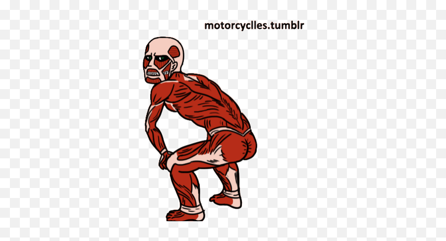 Muscle Twerk Stickers For Android Ios - Colossal Titan Dancing Gif Emoji,Twerking Emoticons