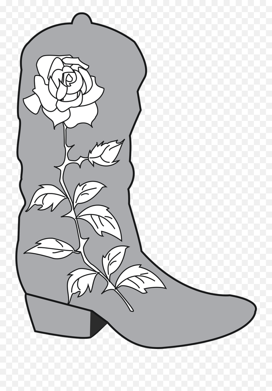 Free Cowboy Boot Silhouette Clip Art - Cowboy Emoji,Cowboy Boot Emoji