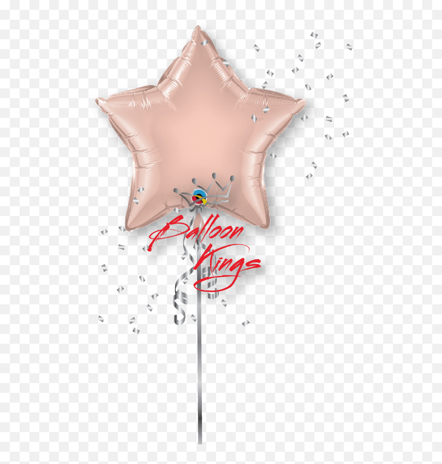 Rose Gold Star - Balloon Emoji,Gold Star Emoji