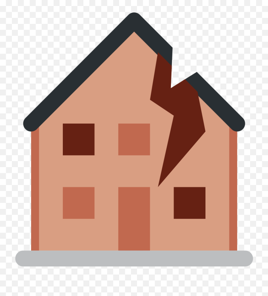 Twemoji2 1f3da - Broken House Emoji,House Emoji