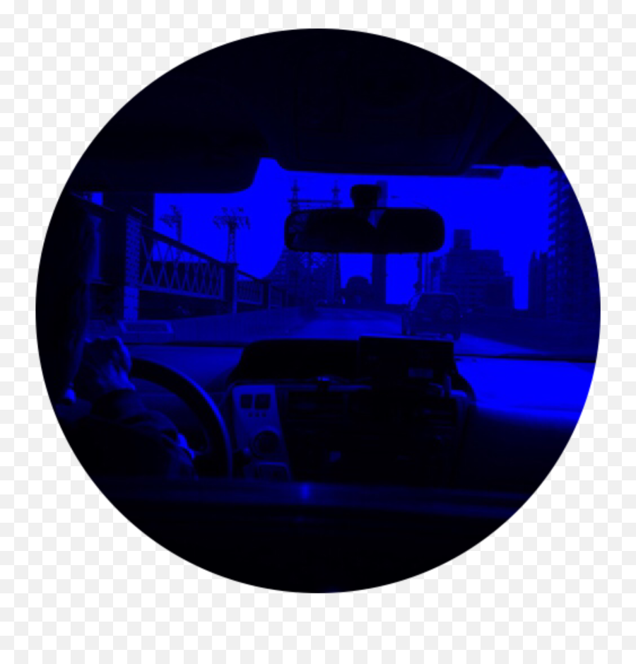 Blue Blueaesthetic Aesthetic Car Cars - Circle Emoji,Car Clock Emoji